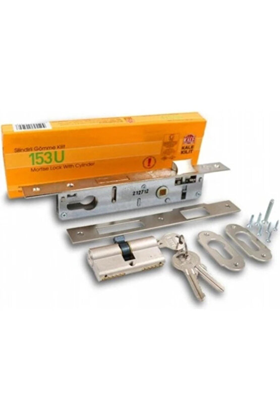 Kale Silindirli Gömme Kilit Dar Tip 20 mm 153U Çift Yönlü