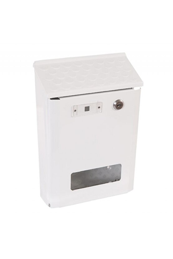 Akşan Damla Çatılı Posta Kutusu Beyaz