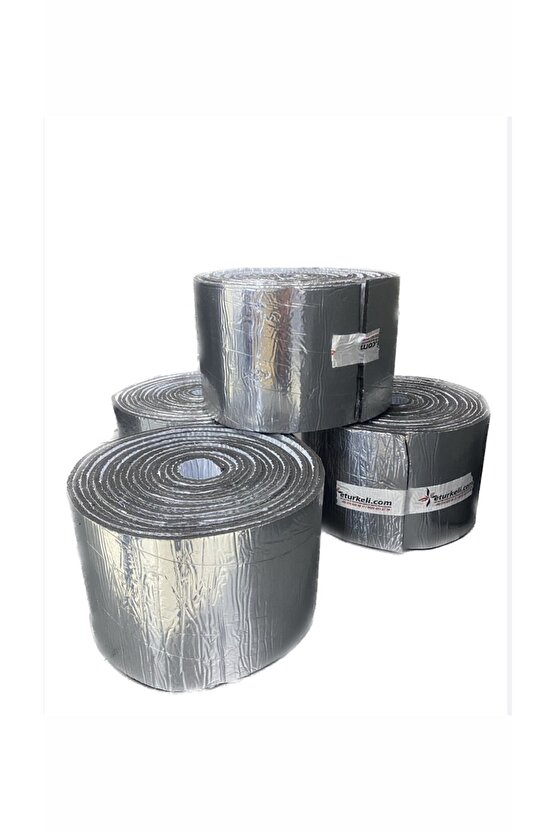 Kauçuk Bant Oto Ses Yalıtımı 6mm Alüminyum Folyolu 20 Cm X 10 Metre