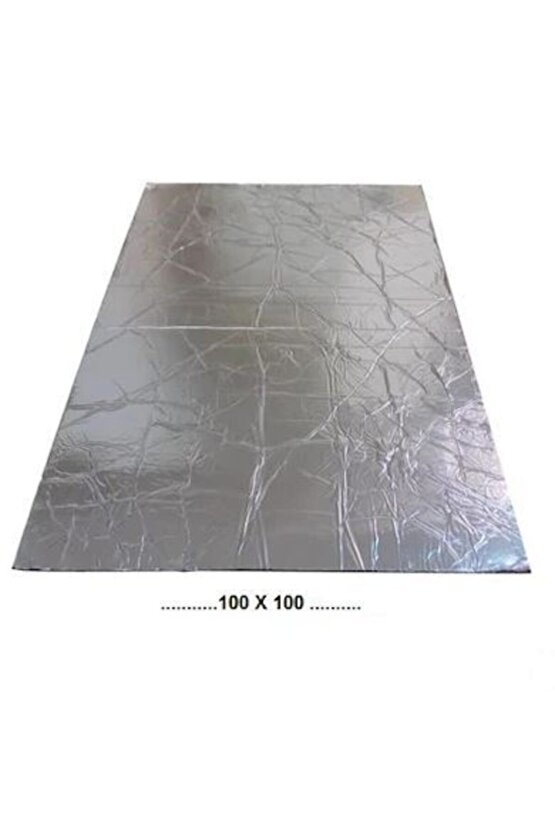 6mm- 100x100cm Alüminyum Folyolu Kendinden Yapışkanlı Oto Ses Ve Isı Yalıtım Malzemesi 6-mm 100x100