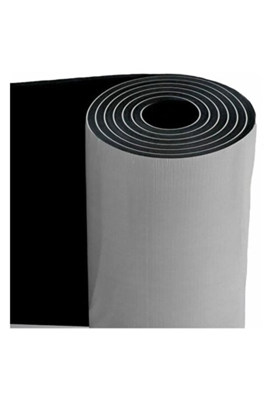 6mm Kalınlık - 100cmx100cm Yapışkanlı Oto Karavan Ev Ses Akustik Kauçuk Yalıtım