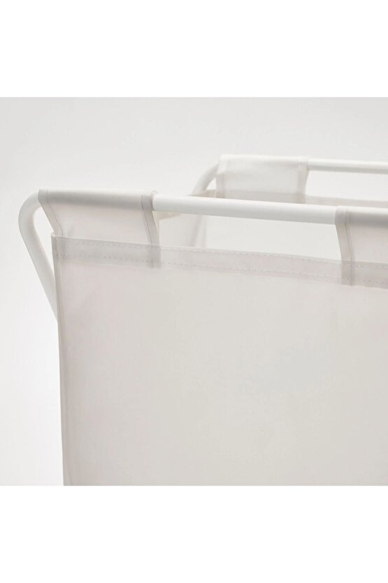 Ayaklı Çamaşır Sepeti Yükseklik: 60 cm Genişlik: 43 cm İkea Katlanabilir Kirli Sepeti Hacim: 50 Lt