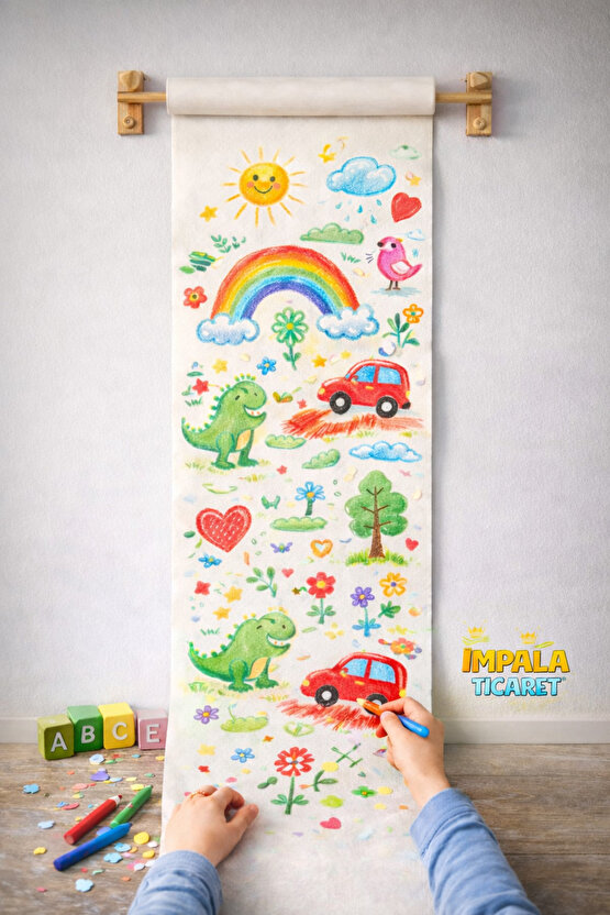 Mala Çizim Resim Kağıdı Rulosu 30 Metre