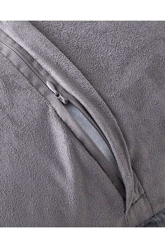 Peggy Kırlent Kılıfı 45x45 cm Gri