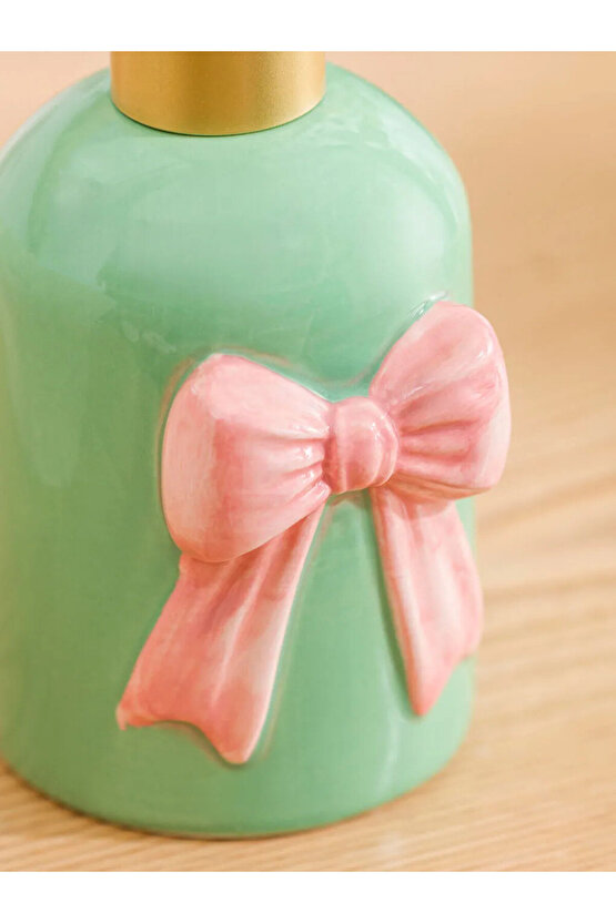 Karışık Fiyonk Desenli Seramik Sıvı Sabunluk