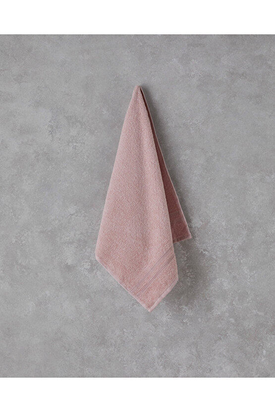 Pure Basic Pamuklu Yüz Havlusu 50x90 cm Açık Pembe