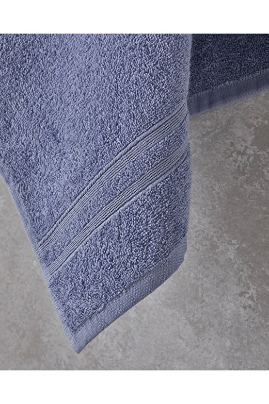 Pure Basic Pamuk Yüz Havlusu 50x90 cm Koyu Mavi