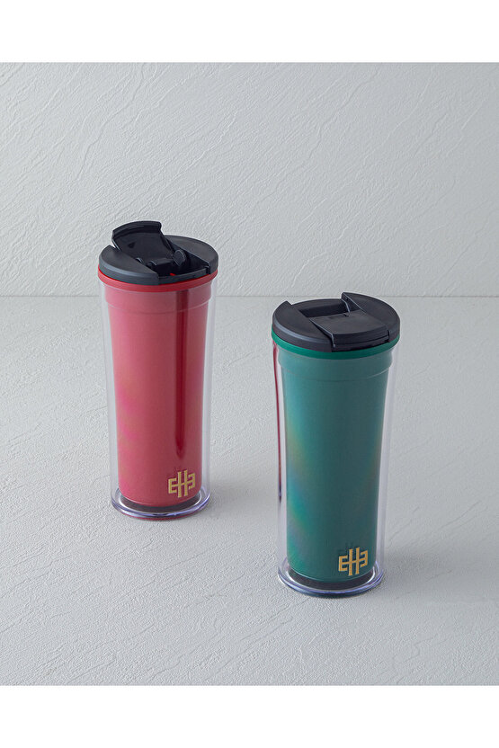 Good Mood Everyday Akrilik Travel Mug 350 ml Yeşil