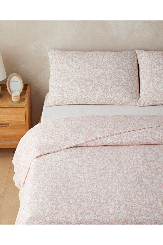 Blossira Kolay Ütülenir Tek Kişilik Çarşaflı Nevresim Takımı 160x220 cm Pembe