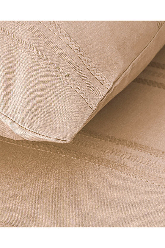 Fancy Premium Soft Cotton Çift Kişilik Nevresim Takımı Gül Kurusu