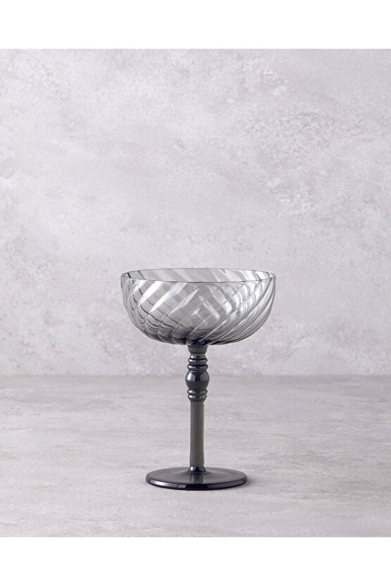 Meghan Cam 2li Kadeh 280 ml Antrasit