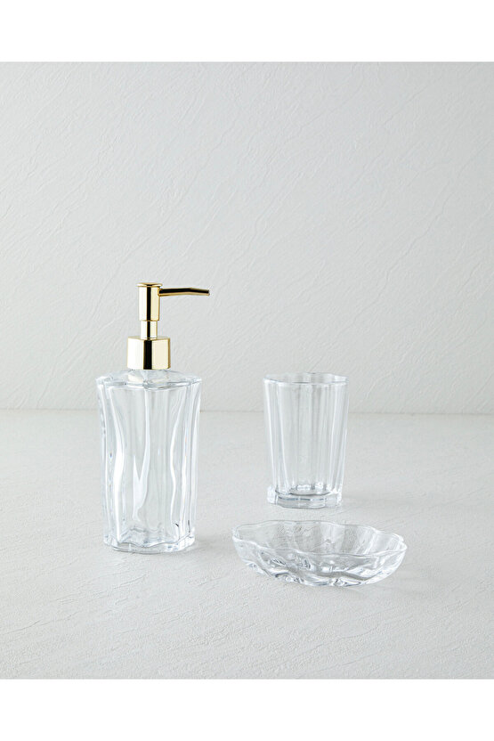 Bega 3lü Banyo Seti 14,5 cm Şeffaf