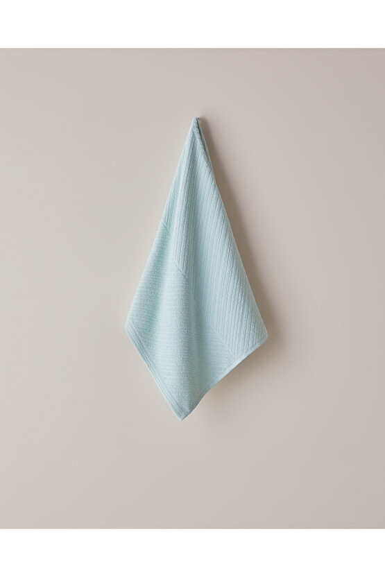 Twill Pamuk Yüz Havlusu 50x70 cm Su Yeşili