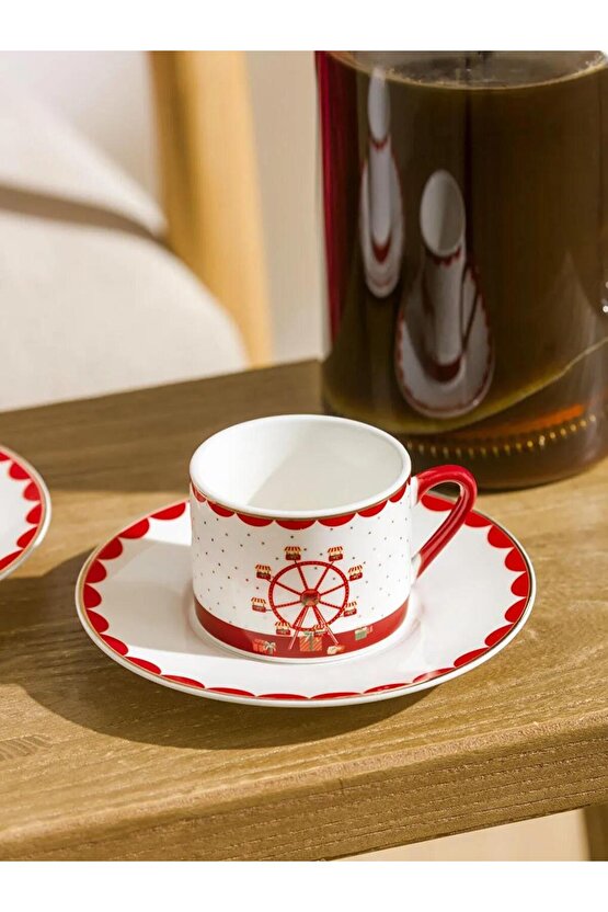 2 Kişilik Porselen Kahve Fincan Takımı 90 Ml (W5)