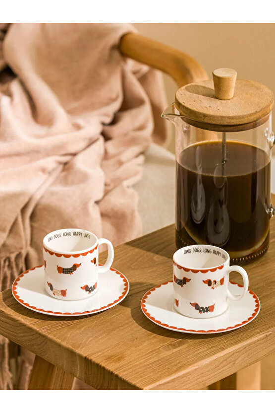 LCW HOME Karışık 2 Kişilik Porselen Kahve Fincan Takımı 90 Ml