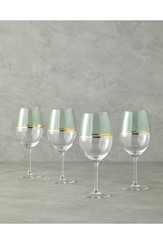 Fiore Cam 4lü Kadeh 540 Ml Açık Yeşil