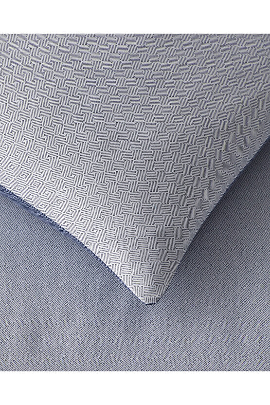 Flowing Stripes Kolay Ütülenir Çift Kişilik Nevresim Takımı 200x220 cm Lacivert