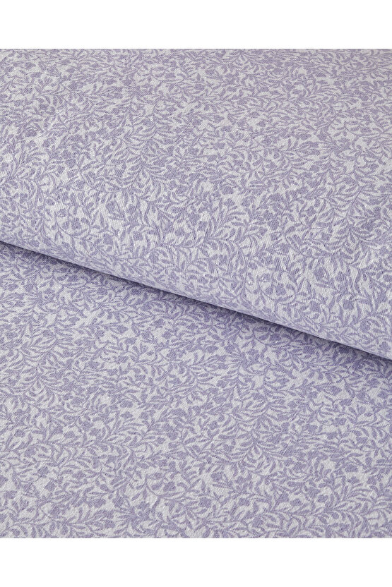 Timeless Garden Baskılı Tek Kişilik Pike Lila