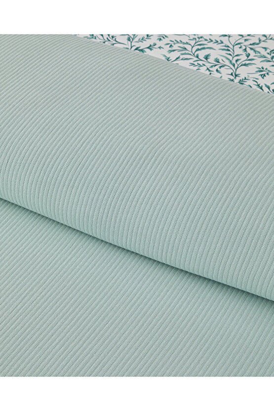 Pretty ivy Tek Kişilik Pike Takımı 150x220 cm Açık Yeşil