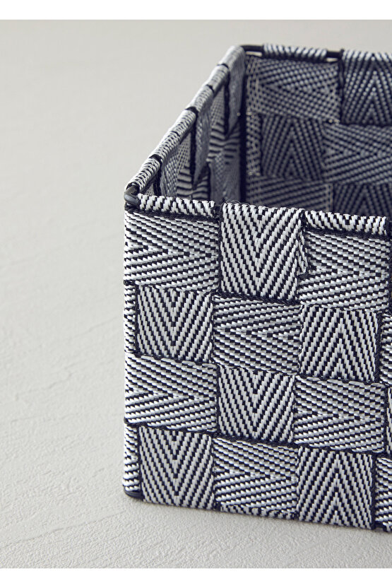 Shine Sepet 17x17x10 Siyah - Beyaz