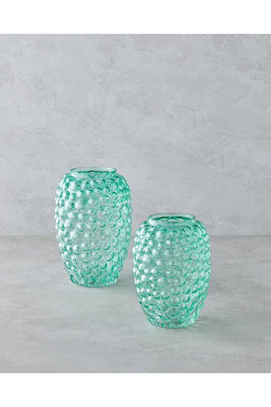 Ella Vazo 25 cm Yeşil