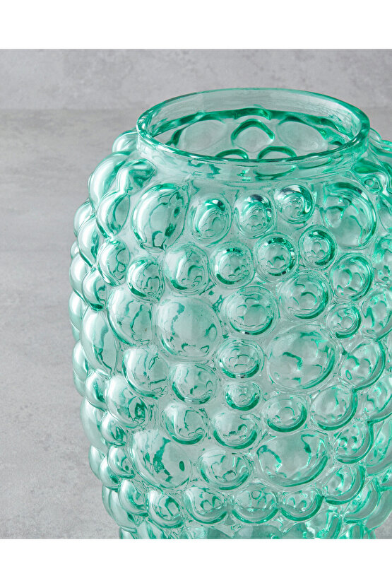 Ella Vazo 25 cm Yeşil