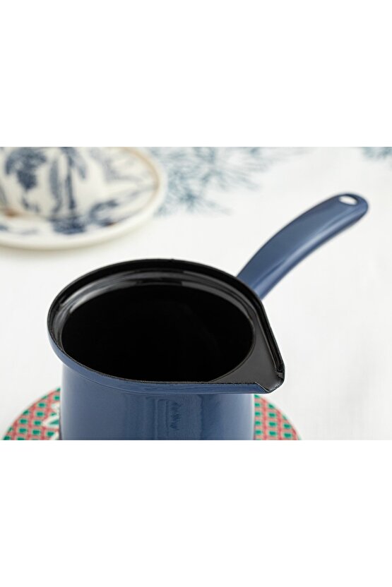 Isidora Emaye Cezve 500 Ml Koyu Mavi