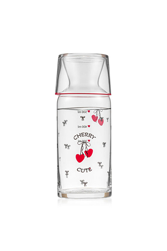 Karişik Baskılı Cam Sürahi 700 ml