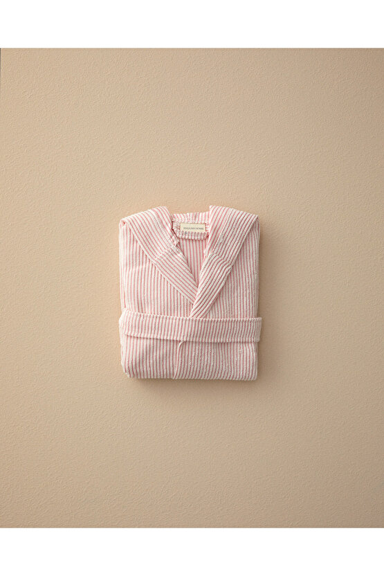 %100 Pamuklu Çocuk Bornoz Pembe