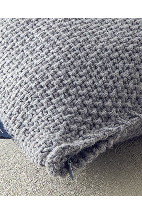 Embrance Triko Kırlent Kılıfı Gri