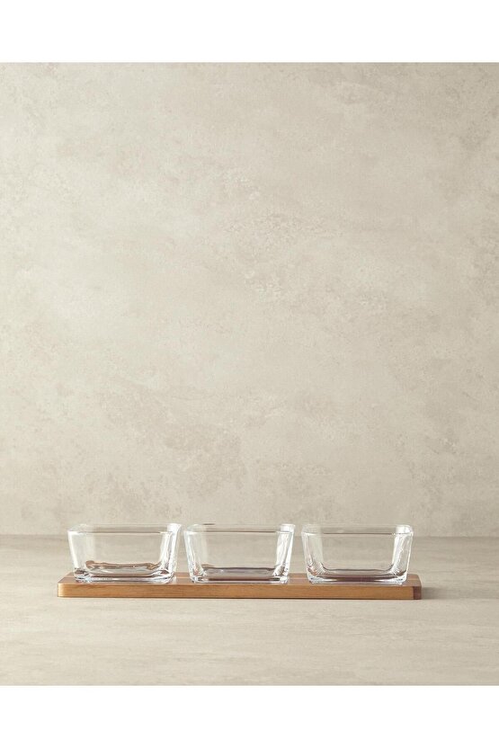 Orient Akasya 4 Parça Sunumluk Koyu Kahverengi