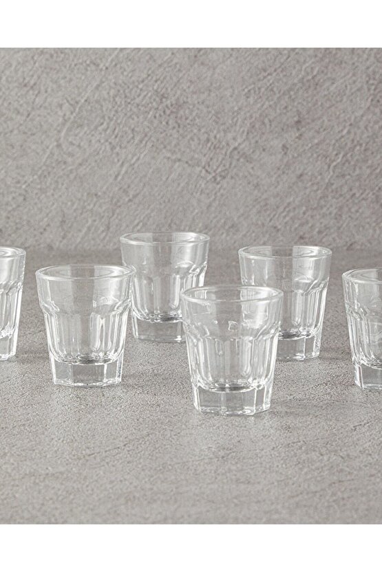 Mona Cam 6lı Bardak 45 ml Şeffaf