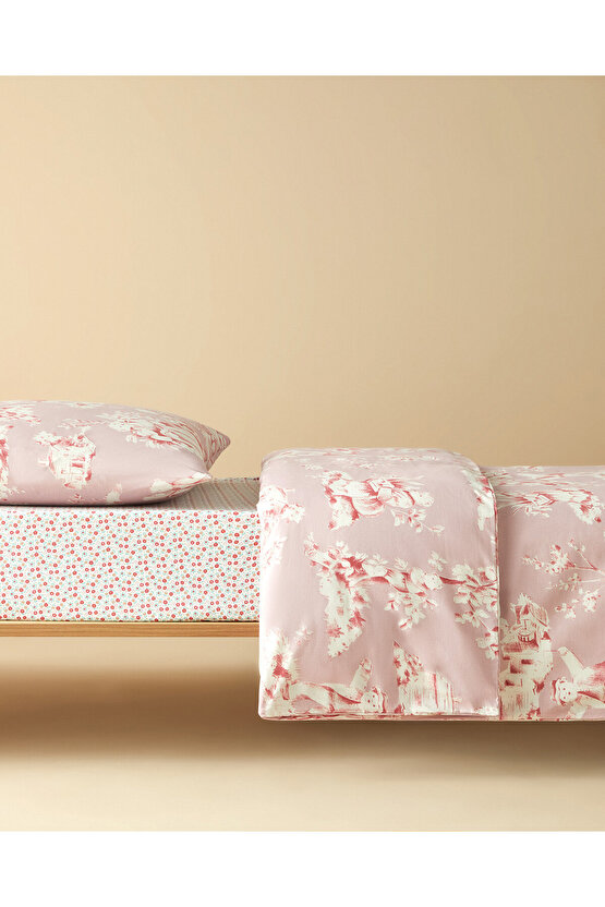 Bearette Pamuklu Çocuk Nevresim Takımı Pembe