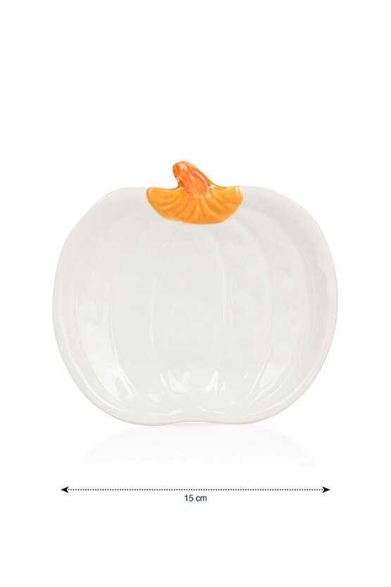 LCW HOME Ekru Bal Kabağı Figürlü Tabak 15 Cm