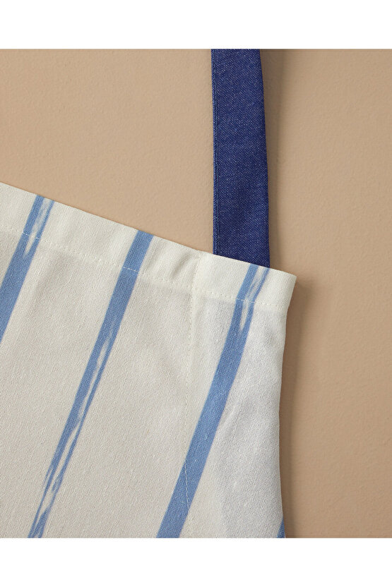 Jolly Blue Pamuk Mutfak Önlüğü 60x75 cm Beyaz - Mavi