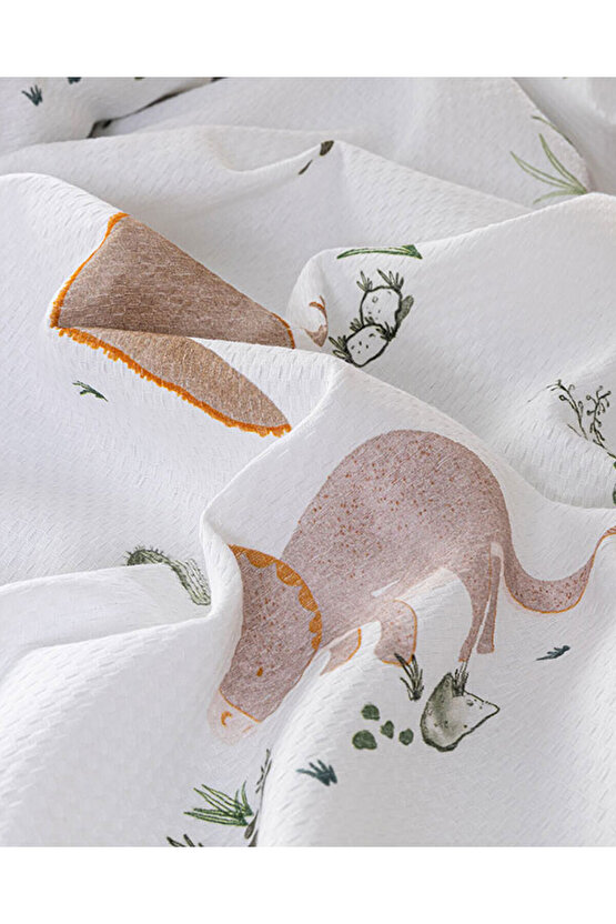 Dinazor Pamuk Çocuk Pike Bej