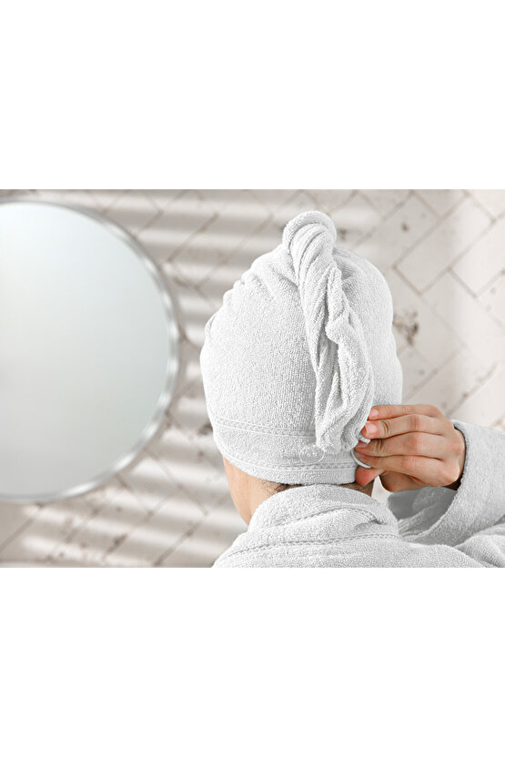 Soft Pamuklu Saç Bonesı Standart Beyaz