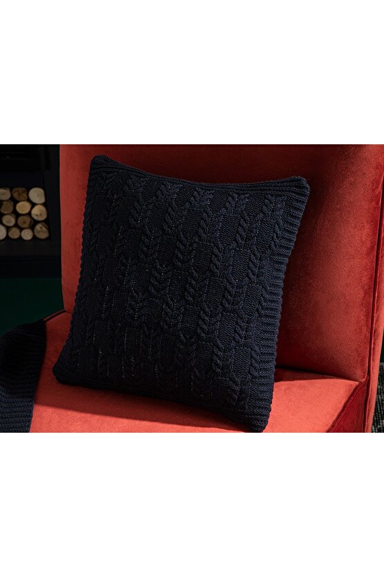 Gemma Husa Tricotaj Pentru Pernuta 40x40 Cm Bleumarin