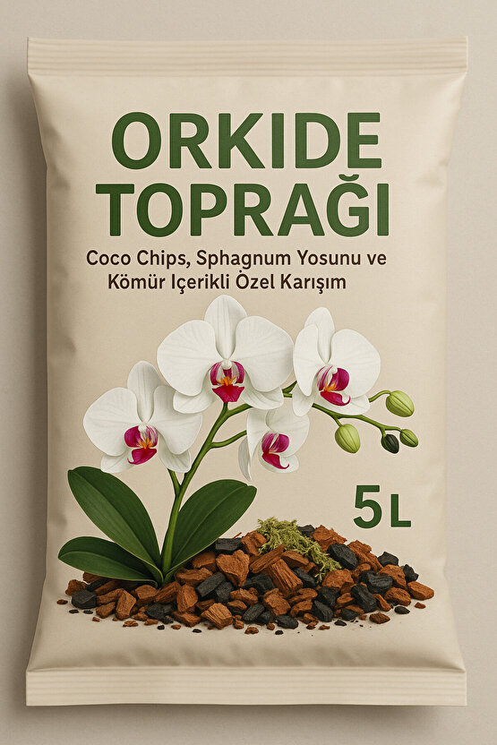 Kaktüs ve Sukulent Toprağı 5 Litre – Pomza, Perlit, Sphagnum Torf ve Leonardit Karışımlı
