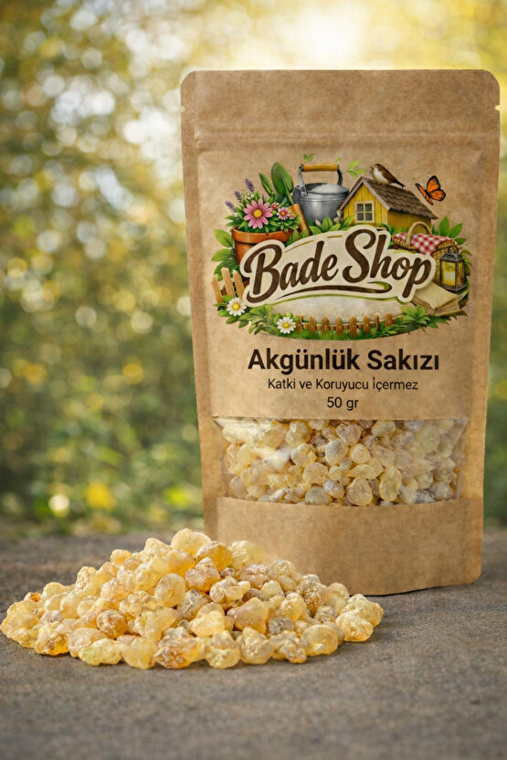 %100 Doğal Akgünlük Sakızı Sığla Ağacı Reçinesi Günlük Bitkisi Bahur (BUHUR) Reçine 50 gr