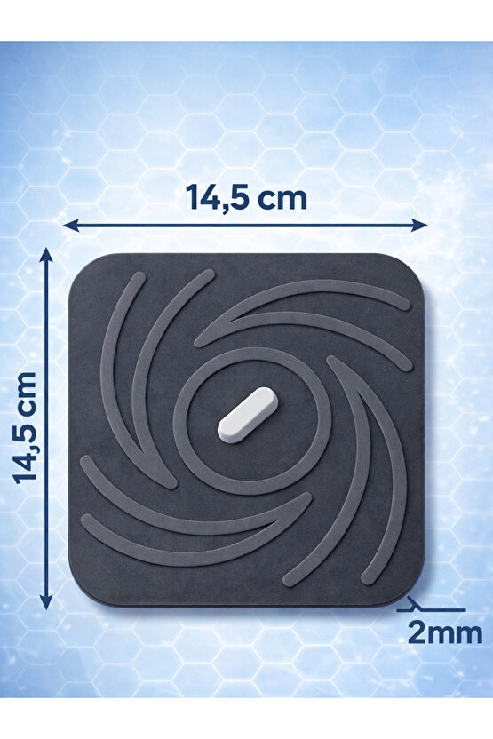 Kötü Koku Böcek Önleyici Gider Tıpası Lavabo Balkon Tuvalet Gider Kapatıcı Kapak Silikon Gri-Gri