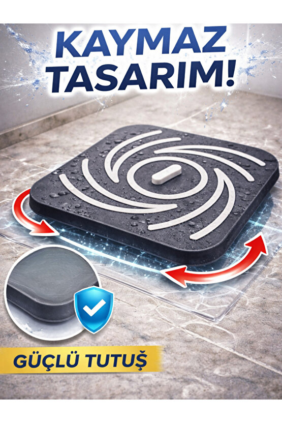 Kötü Koku Böcek Önleyici Gider Tıpası Lavabo Balkon Tuvalet Gider Kapatıcı Kapak Silikon Siyah-Beyaz