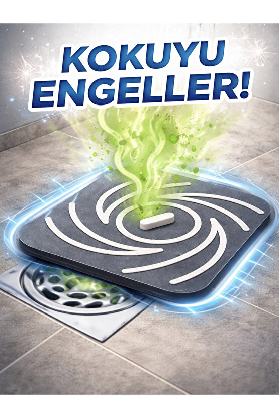 Kötü Koku Böcek Önleyici Gider Tıpası Lavabo Balkon Tuvalet Gider Kapatıcı Kapak Silikon Siyah-Beyaz