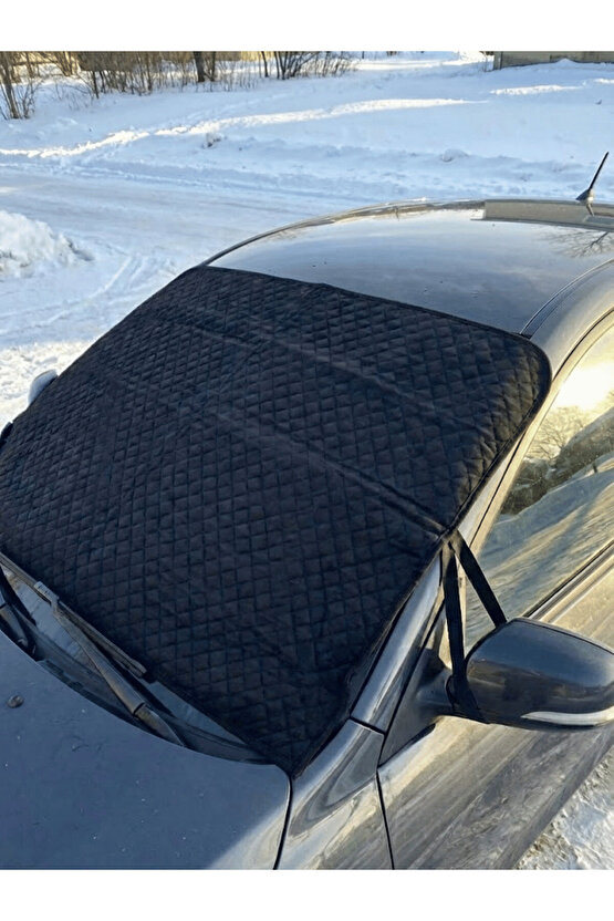 Oto Cam Buzlanma Önleyici Branda Araç Cam Buz Koruyucu Kışlık Koruyucu Kar Buz Önleyici Ön Cam Tente