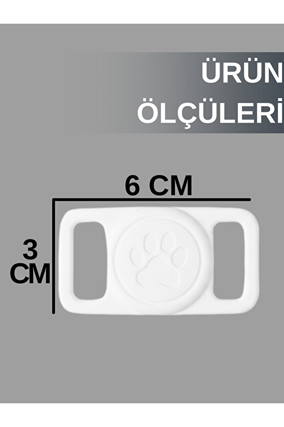 Boş Airtag Yuvalı Kedi Köpek Tasması Evcil Hayvan Pet Takip Cihazı Silikon Yaka Kılıfı Şık Tasarım