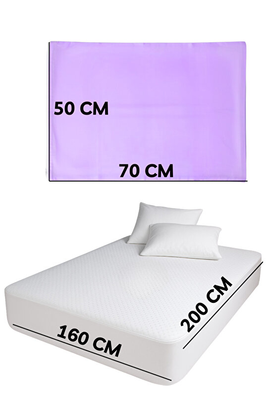 Lastikli Yatak Çarşaf Seti Yastık Kılıflı Örtü Pamuk Dayanıklı Yırtılmaz Tek Çift Kişilik