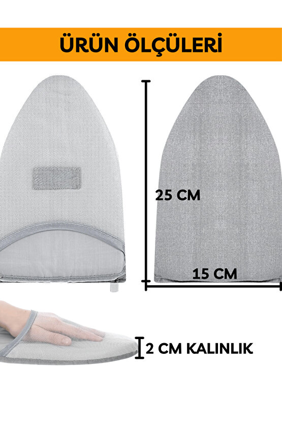 Buharlı Ütü Eldiveni Mini Ütü Pedi Sıcaklık Buhar Geçirmez Ütü Masası Eldiveni Taşınır Bez 15x25 CM