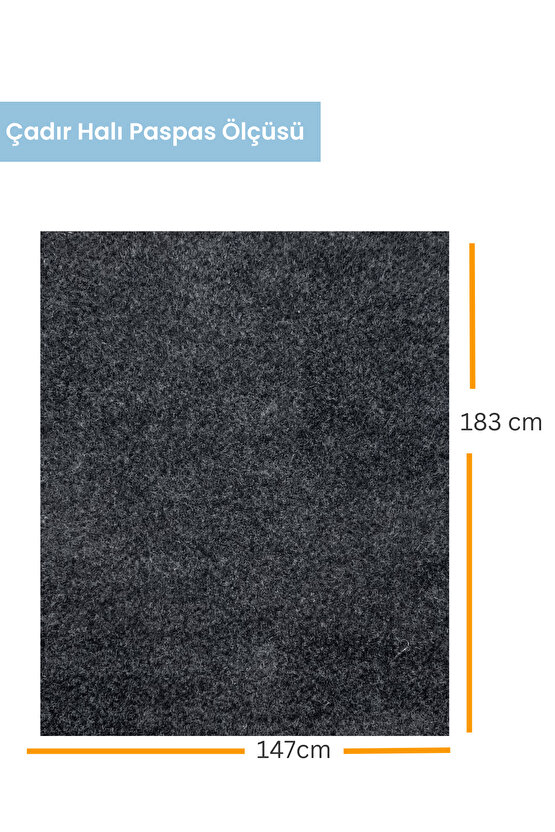 Kamp Matı Çadır Halısı Kaymaz Su Geçirmez Zemin Koruyucu Çadır İçi Dışı Kullanıma Uygun 147x183