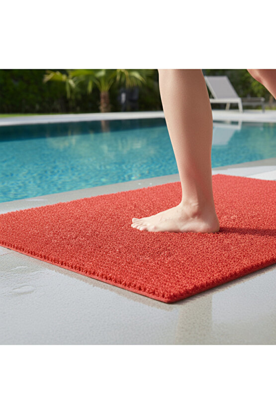 Kıvırcık Paspas İç Dış Zemin Halı Yolluk Kapı Önü Havuz Banyo Duş İş Yeri Apartman Paspası 12mm