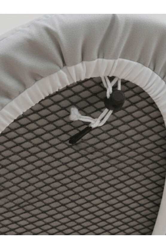 Yanmaz Ütü Masası Kılıfı Hızlı Ütü Kılıfı Örtü Gri 55x135